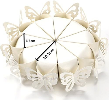 Cutii in forma de felie de tort (ALB) - set 10 buc [4]