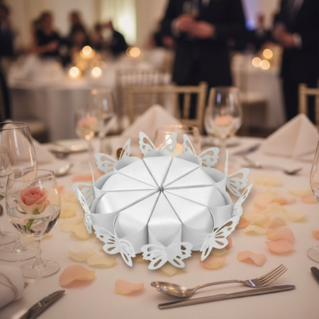 Cutii in forma de felie de tort (ALB) - set 10 buc [5]