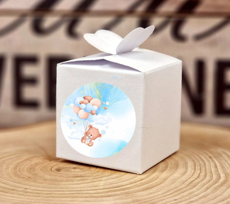 BOTEZ - Cutie marturii URSULET blue