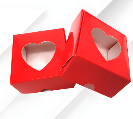 Cutii albe cu fereastra INIMA 5.5x5.5x2.5 cm - Copie [5]