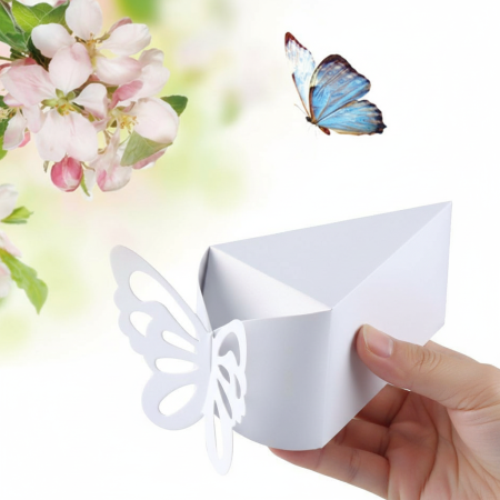 Cutii in forma de felie de tort (ALB) - set 10 buc [6]