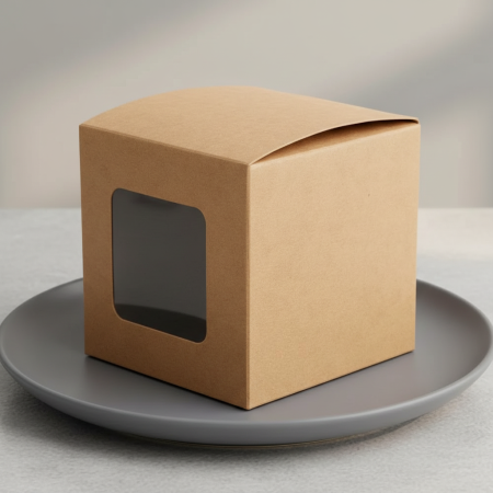 Etichete, pamblici, cutii MARTURII - Cutii marturii cu fereastra (6 x 6 x 6 cm) - Copie