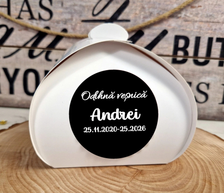 Inmormatare/pomana - Cutii prajituri inmormatare