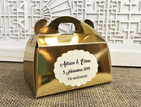 Cutii Prajituri & Pungi - Cutii prajituri - model AURIU