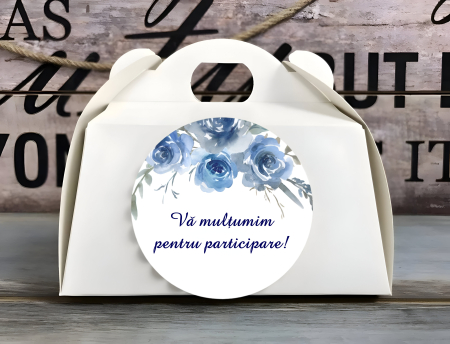 Cutii Prajituri & Pungi - Cutii prajituri - Blue Roses