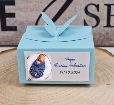 Marturii BOTEZ - Cutiuta cu POZA (model blue)