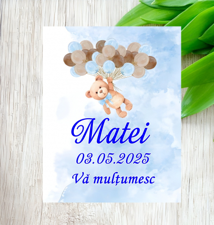 Etichete MARTURII - Etichete adezive Teddy