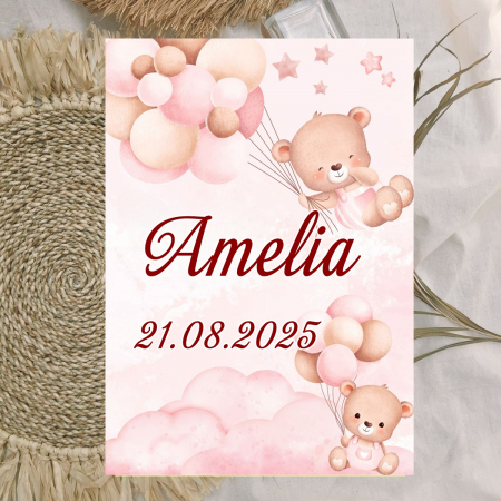 Etichete MARTURII - Etichete adezive Teddy ROZ