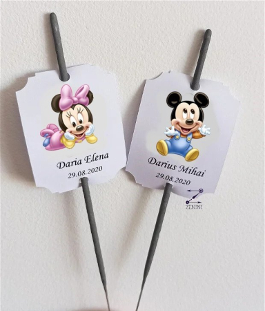 Etichete MARTURII - Eticheta artificii Mickey si Minnie