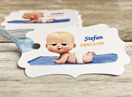 Etichete MARTURII - Eticheta  Baby Boss (7 cm x 4.5 cm)