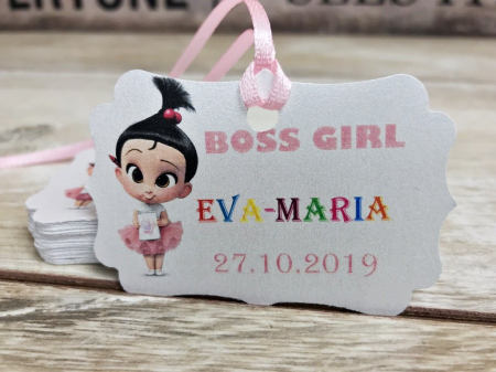 Etichete MARTURII - Eticheta perlata - Boss ROZ