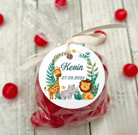 Eticheta rotunda SAFARI (3.8 cm)