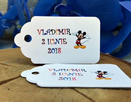 Etichete MARTURII - Eticheta Mickey Mouse (7 cm x 3.8 cm)