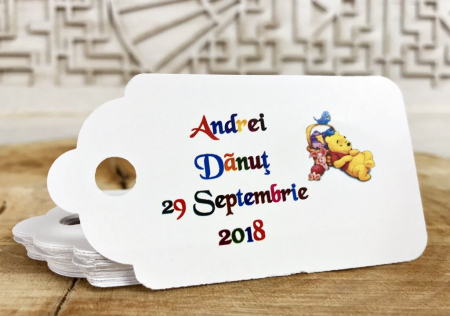 Etichete MARTURII - Eticheta tag Winnie (7 cm x 4.5 cm)