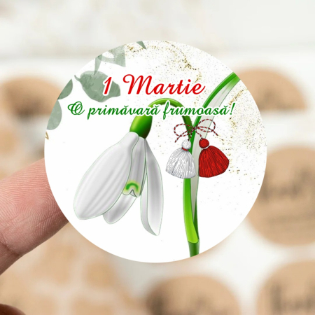 BOTEZ - Etichete autocolante MARTISOARE (3.8 cm)