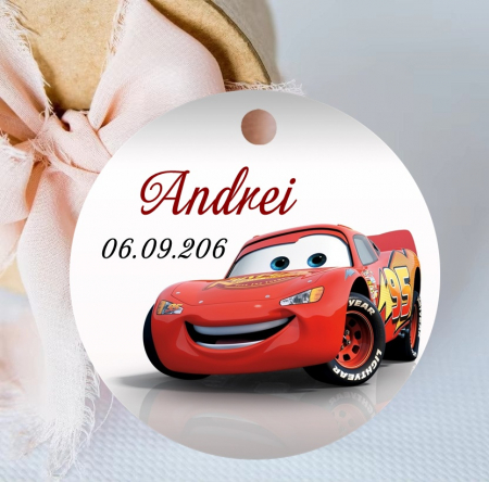 Etichete botez CARS  (5 cm)