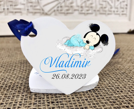 Etichete MARTURII - Etichete Inima MICKEY (4cm)