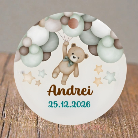 BOTEZ - Etichete marturii cerc CT6 (5cm)