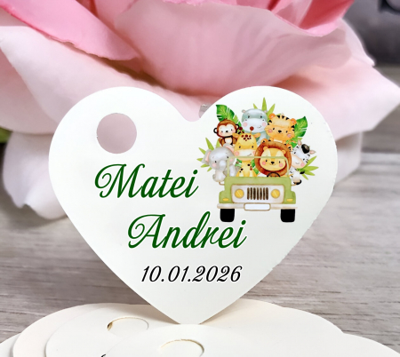 BOTEZ - Etichete marturii inima MASINUTA SAFARI