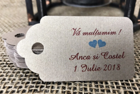 BOTEZ - etichete marturii INIMIOARE BLUE