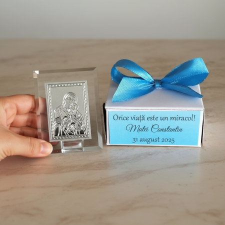 Marturii BOTEZ - Iconita Maica Domnului (funda albastra)