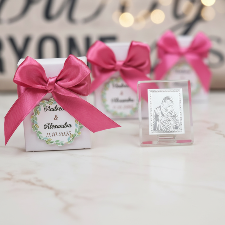 Marturii BOTEZ - Iconita Maica Domnului (funda fucsia)