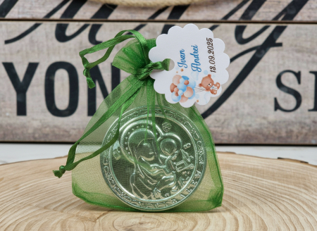 Iconita Maica Domnului  (magnetica) Verde [2]