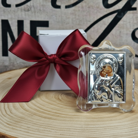 Iconita Maica Domnului pe suport de sticla [3]