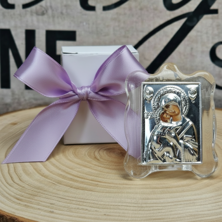 Iconita Maica Domnului pe suport de sticla [6]