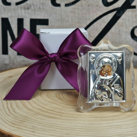 NUNTA - Iconita Maica Domnului pe suport de sticla