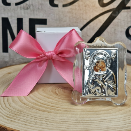 NUNTA - Iconita Maica Domnului pe suport de sticla