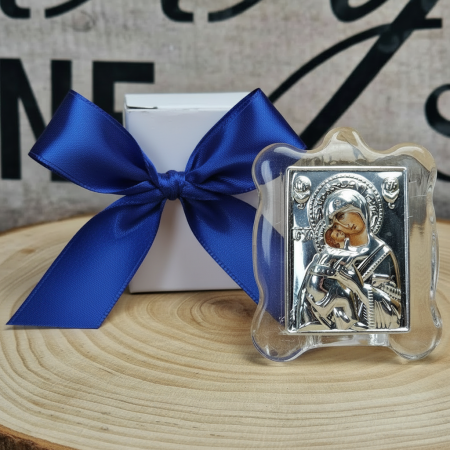 Marturii BOTEZ - Iconita Maica Domnului pe suport de sticla