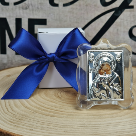 Iconita Maica Domnului pe suport de sticla [4]