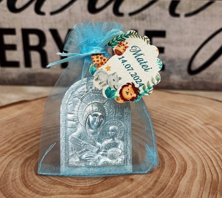 Marturii BOTEZ - Iconita Maica Domnului (magnetica) BLUE