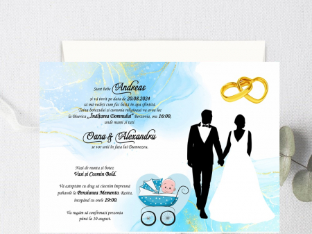 Invitatie Nunta si Botez PM101 [2]