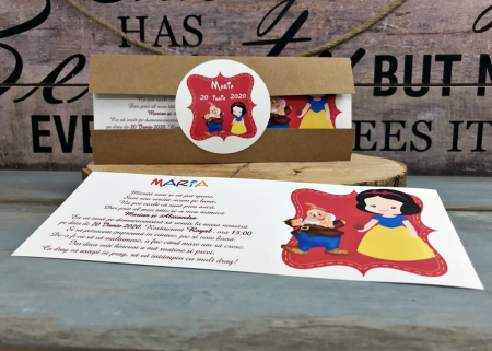 BOTEZ - Invitatie ALBA CA ZAPADA (model craft)