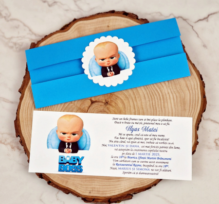 Invitatie Baby Boss (coperta albastra) [3]