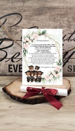 BOTEZ - Invitatie BANCHET absolvire