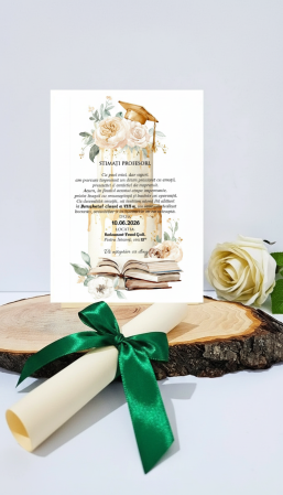 BOTEZ - Invitatie BANCHET absolvire