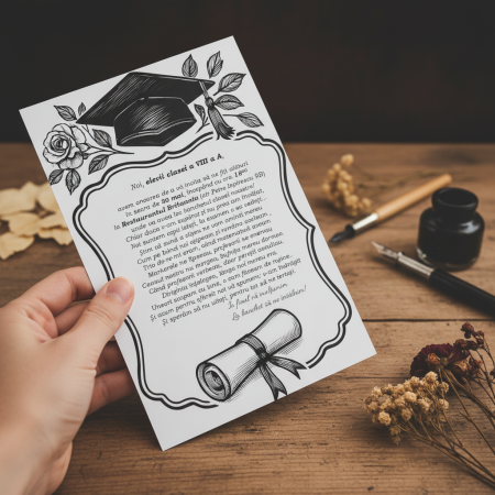 Invitatie BANCHET (plic negru) [6]