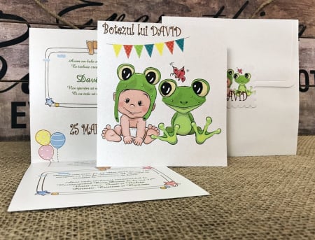 invitatie Bebe Broscuta - (model sidefat) [4]
