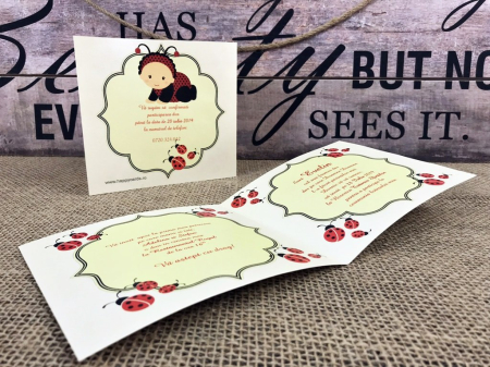 Invitatie Bebe Gargarita (crem perlat) [2]