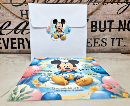 Invitatie botez Mickey Baby [2]