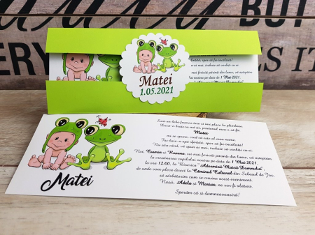 Invitatie Botez Bebe Broscuta [2]