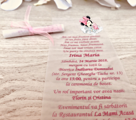 Invitatie botez cufar F7 - Minnie Sleeping [3]