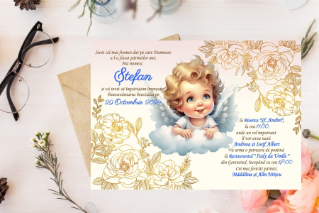 Invitatie Botez ANGEL BABY