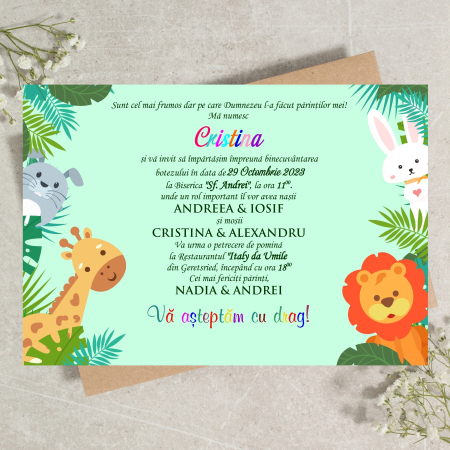 Invitatii petrecere copii JUNGLE PARTY [2]