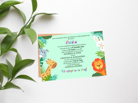 Invitatii petrecere copii JUNGLE PARTY [4]