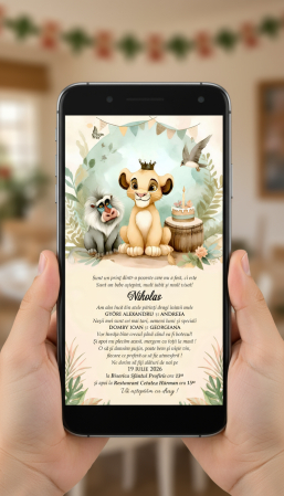 Invitatie botez Lion King [8]