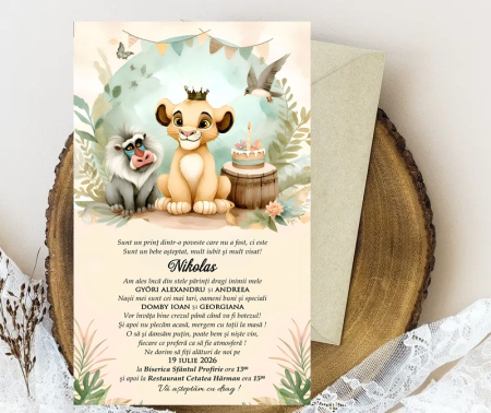Invitatie botez Lion King [5]